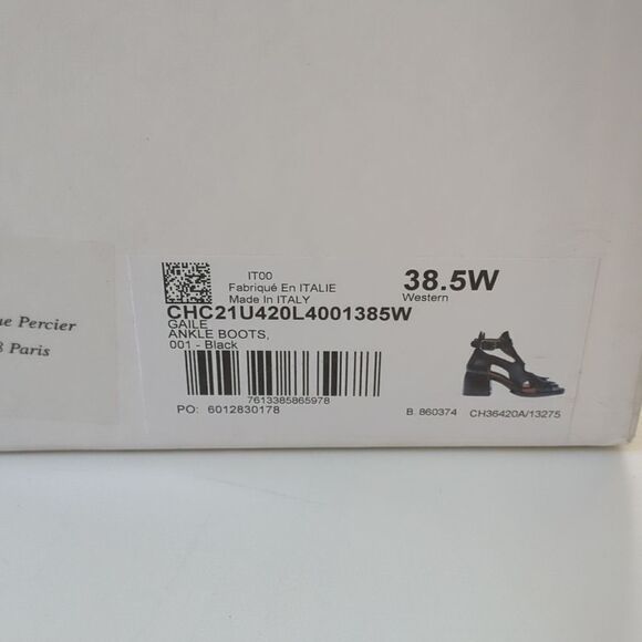 Chloé Black Gaile Leather Sandals Cut Out - Picture 9 of 12